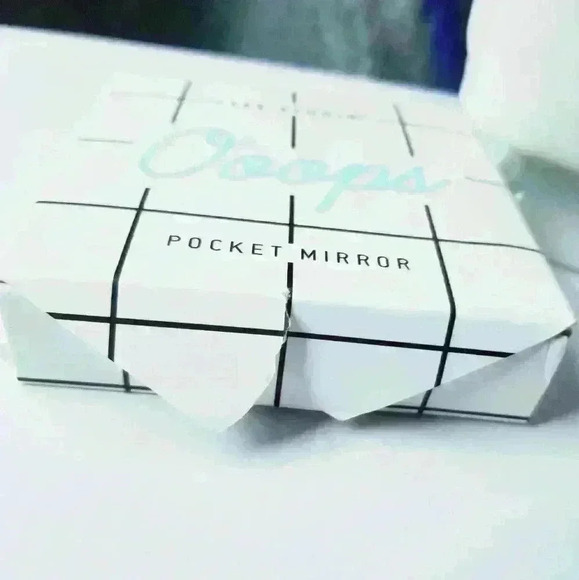 Yes Studio YS White with Rose Gold Tone Pocket Mirror - Picture 11 of 13